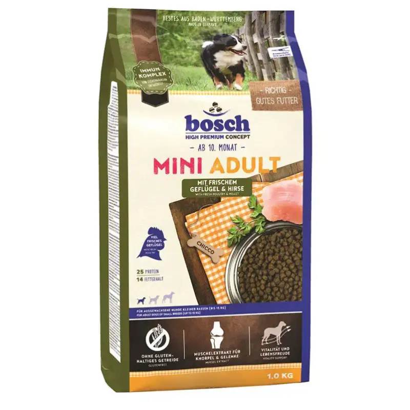 Jetzt Kaufen Bosch HPC Mini Adult, Geflügel und Hirse, 1 kg