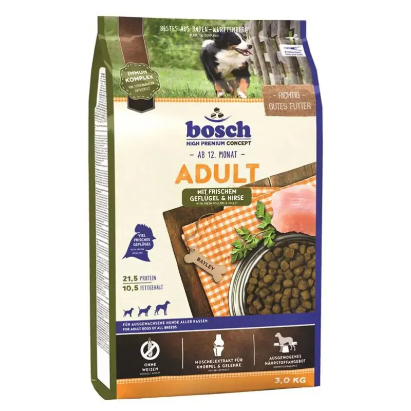 Bosch HPC Adult, Geflügel und Hirse, 1 kg Knallerangebot