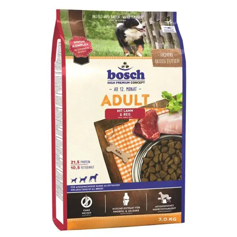 Rabatt Bosch HPC Adult, Lamm und Reis, 3 kg