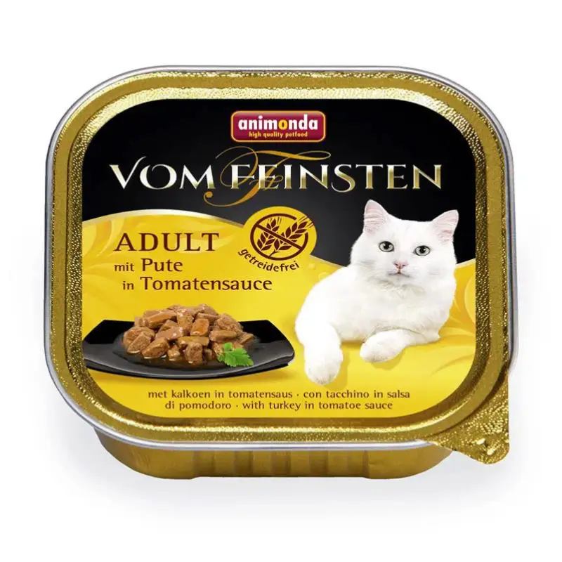 Katzenfutter, Animonda vom Feinsten Adult, Pute in Tomatensauce, 100g Highlight