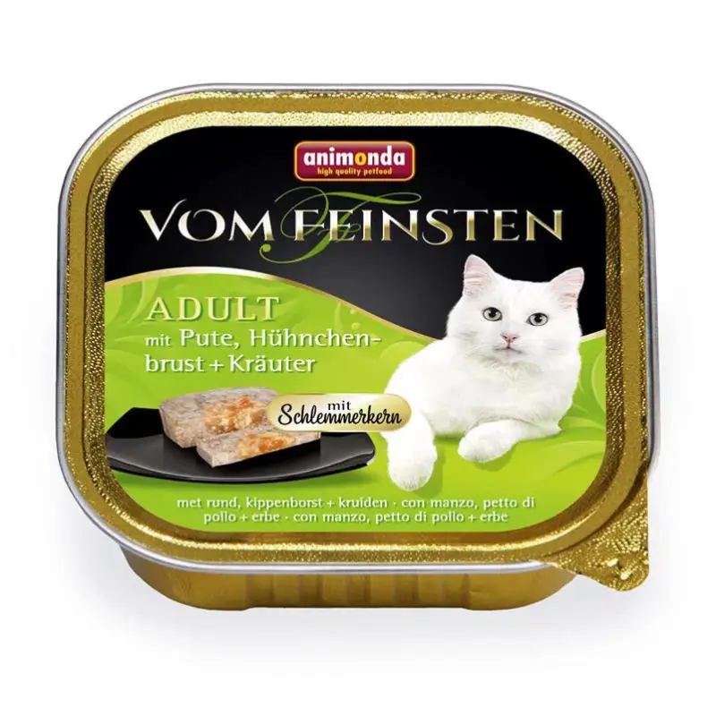 Ausverkauf Katzenfutter, Animonda vom Feinsten Adult, Pute und Hühnerbrust, 100g