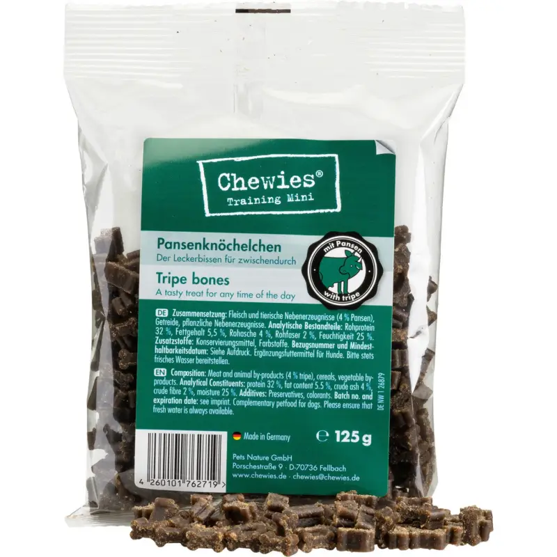 Aktuell Chewies Premium Mini, Pansen, 125g