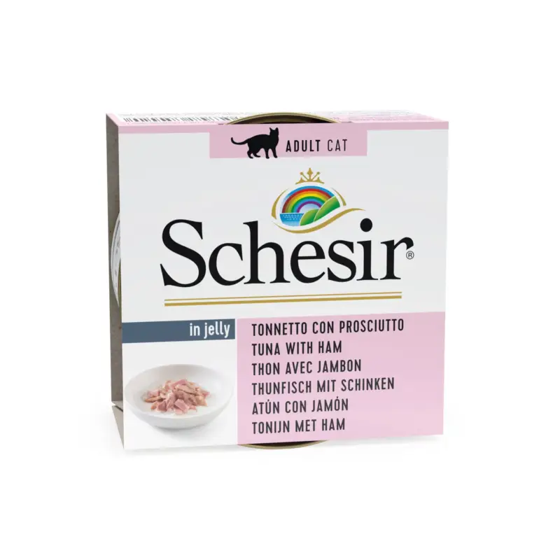 Schesir Cat Jelly, Thunfisch & Schinken, 85 g Nur Heute