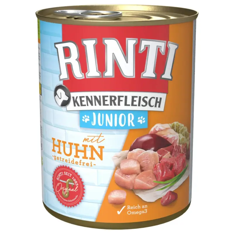 Hundefutter, Finnern Rinti Kennerfleisch Junior, Huhn, 800g Direkt Vom Hersteller