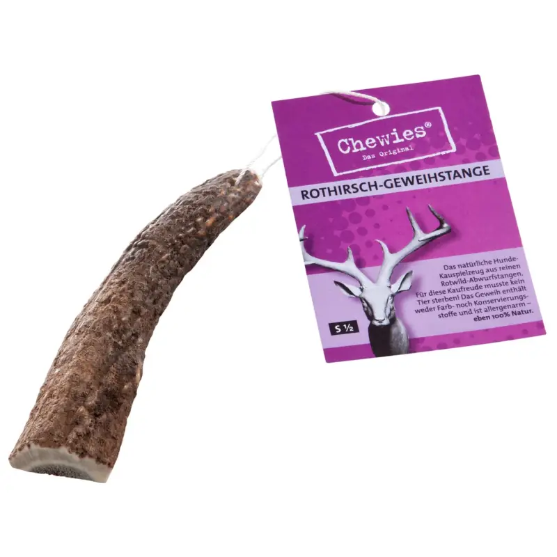 Rabatt Chewies Rothirsch-Geweihstange S halb, 30–50 g