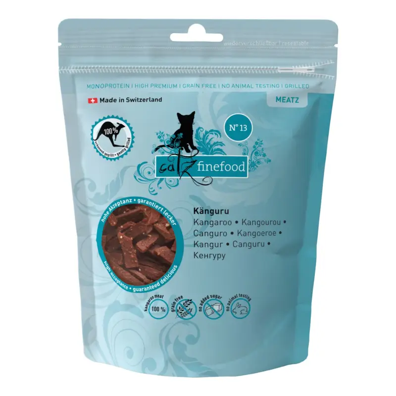 Ergänzungsfutter für Katzen, Catz Finefood Meatz No. 13, Känguru 45 g Top-Angebot