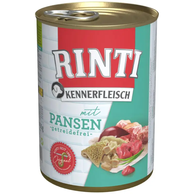 Hundefutter, Finnern Rinti Kennerfleisch, Pansen, 400g Preisreduziert