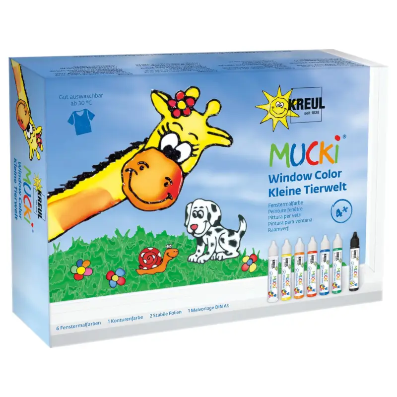 Mucki Window Color Set 'Kleine Tierwelt' Markenprodukt
