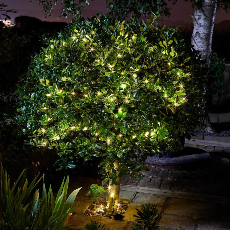 Solar-Lichterkette 'Firefly', 100 LEDs, warmweiß, Länge 11,9 m Super-Preis