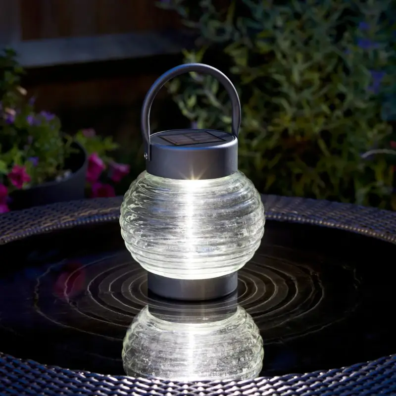 Solar Laterne 'Globe' 365, dunkelgrau, Ø 17 x 16,5 cm Sichere Zahlung