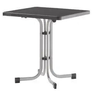 Boulevard-Klapptisch Mecalit, graphit/Schieferdekor, ca. 70x70 cm Super-Preis