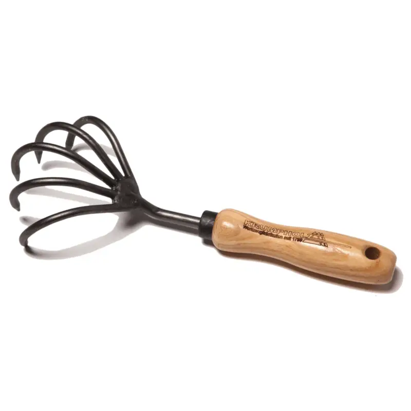 Sofort Bestellen Krumpholz Blumenkralle (Grubber) mit 5 Zinken und Eschenholz-Griff, 14 cm