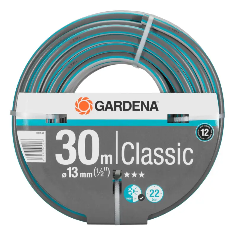 Begrenztes Angebot PVC-Gartenschlauch von Gardena, druckfest, formstabil, Länge 30 m, Ø 13 mm
