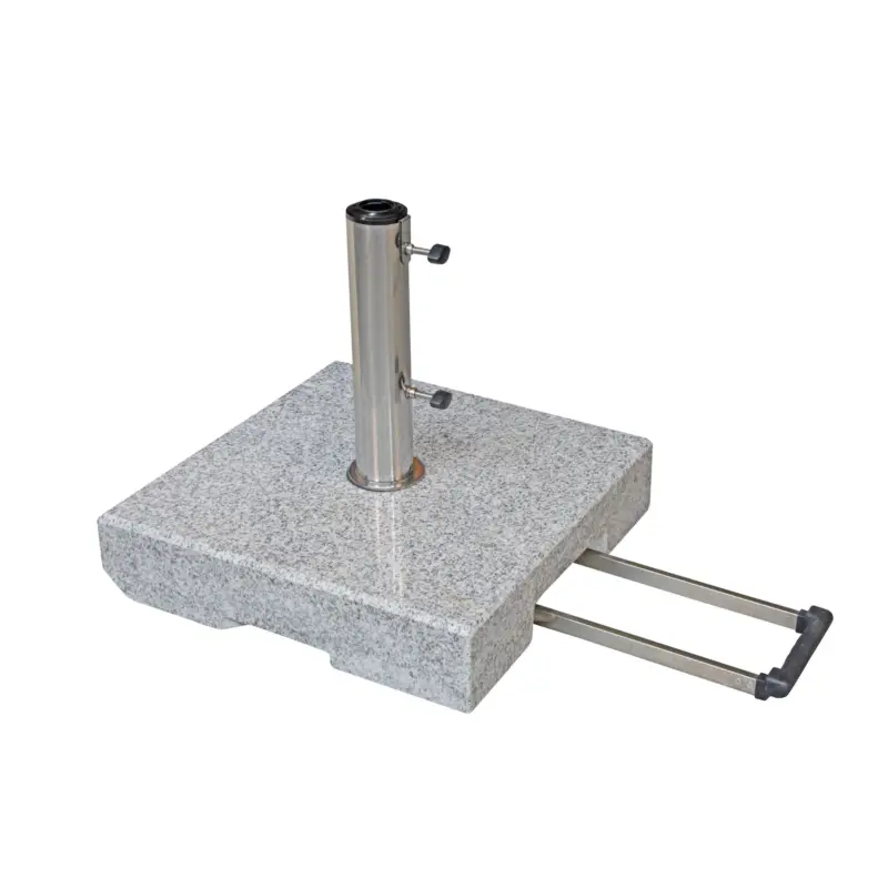 Wochenendangebot Kölle Trolley Granit-Schirmständer, 45 x 45 cm, 30 kg, mit Rollen