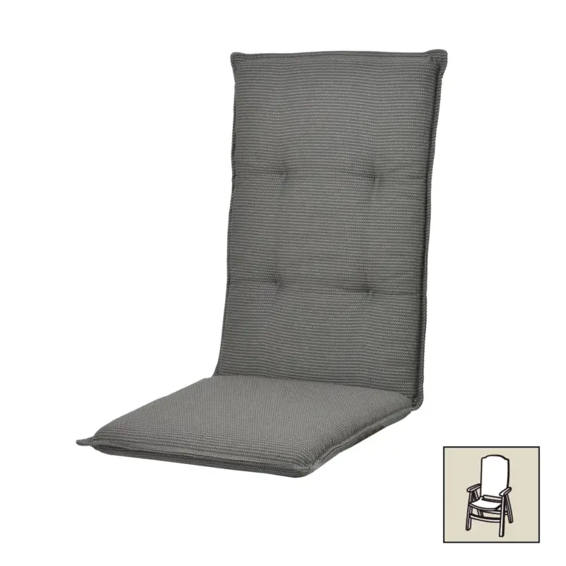 Doppler Hochlehnerauflage anthrazit, ca. 119x48x6 cm Preisknaller