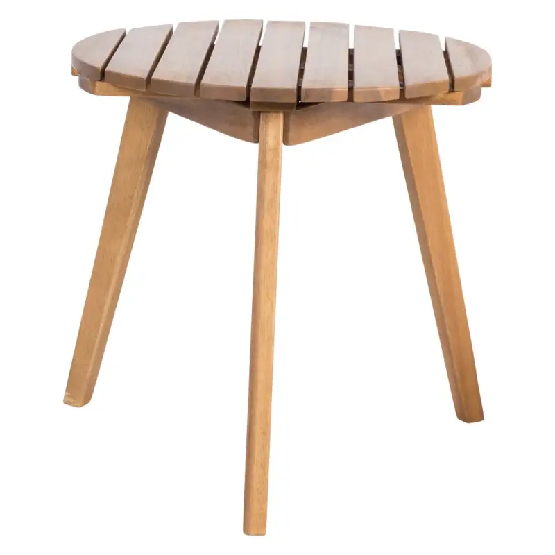 Neue Ware Hocker/Beistelltisch FSC®-Akazienholz rund Ø ca. 50 cm, Höhe 40 cm