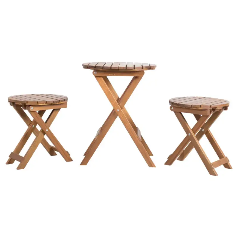Kölle Hocker 'Moon' klappbar, Ø ca. 40 cm, aus FSC®-Akazienholz Zertifiziert