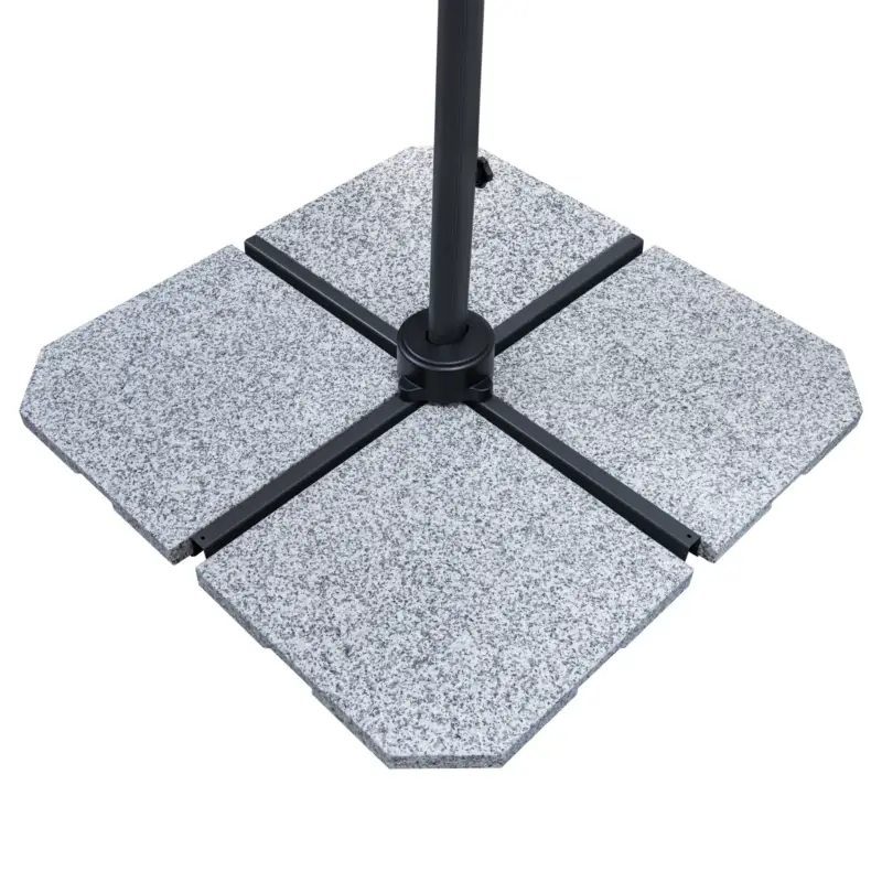 Doppler Granitplatte light für Sonnenschirm 25 kg, ca. 50x50x4 cm Super-Preis