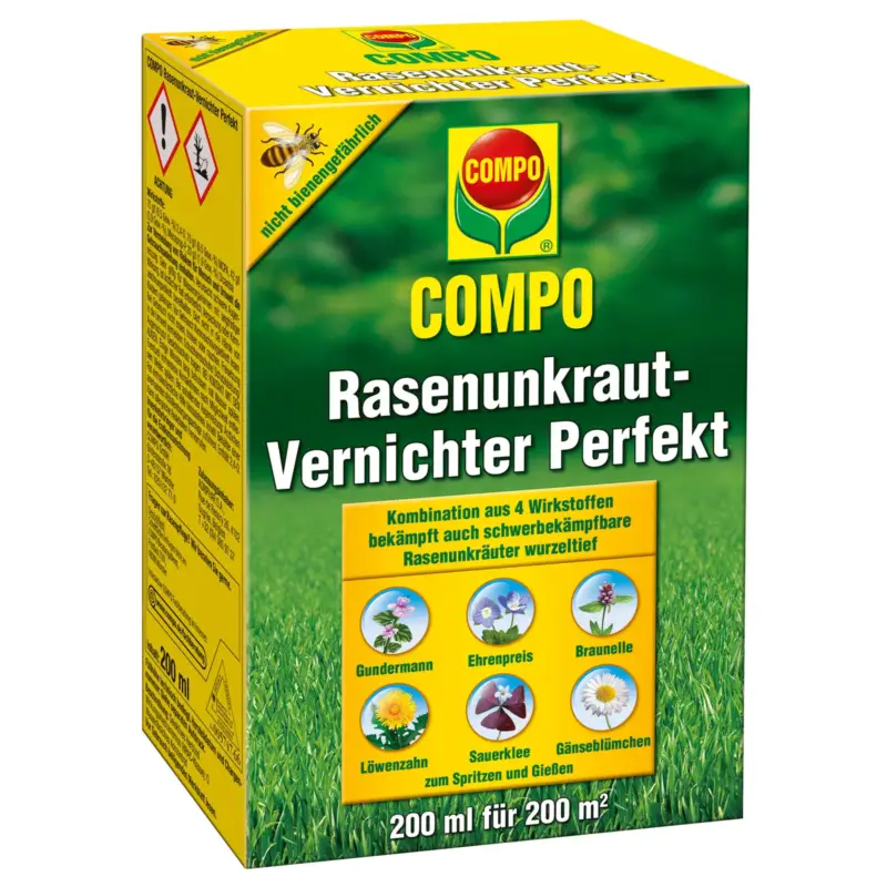 Compo Rasenunkraut-Vernichter Perfekt, 200 ml Schneller Versand