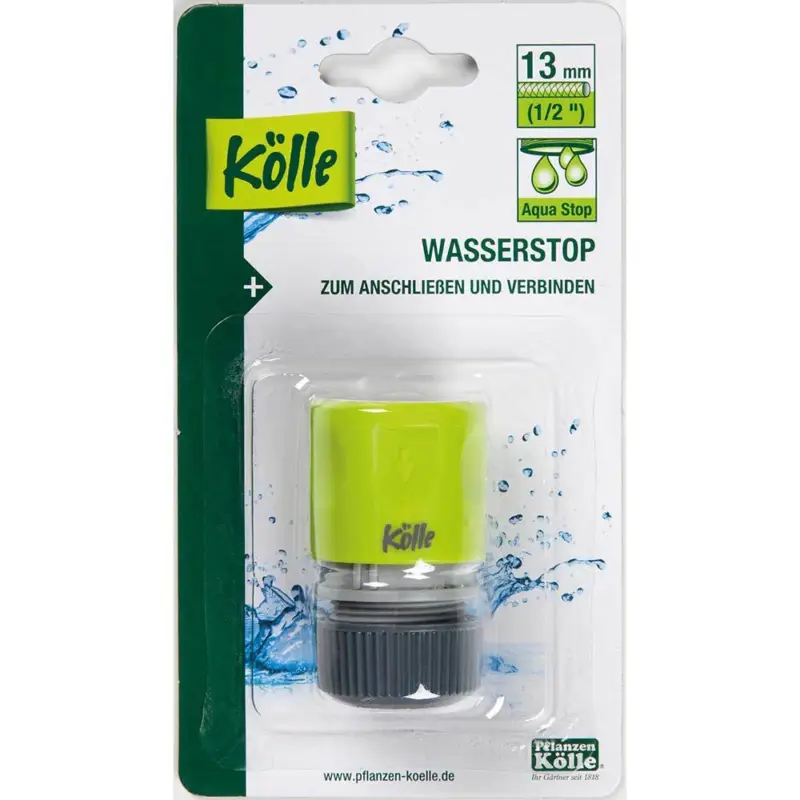 Kölle Wasserstop 1/2" anthrazit/grün Knallerangebot