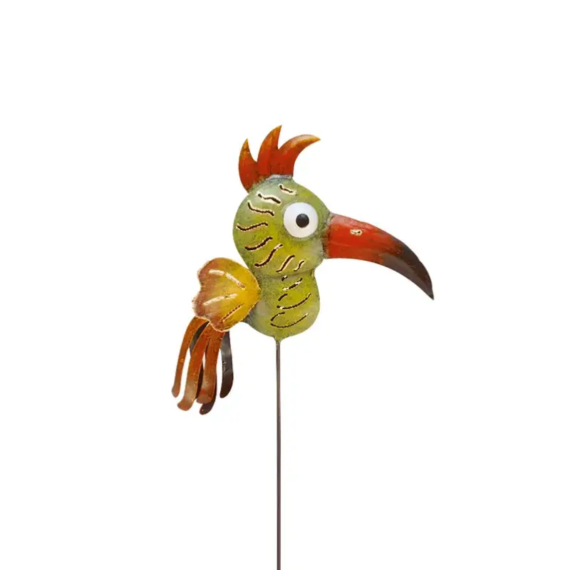 Kölle Gartenfigur Vogel klein mit Stecker, ca. 24x11x64 cm Neue Ware
