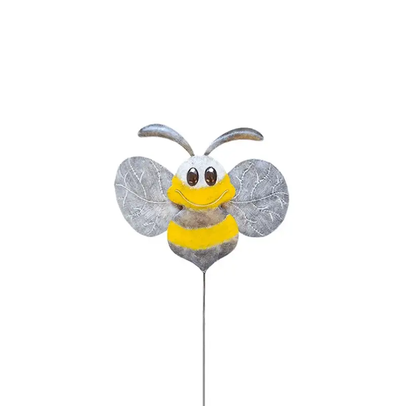Knallerangebot Kölle Gartenfigur Biene mit Stecker, weiß-gelb, ca. 20x5x58 cm