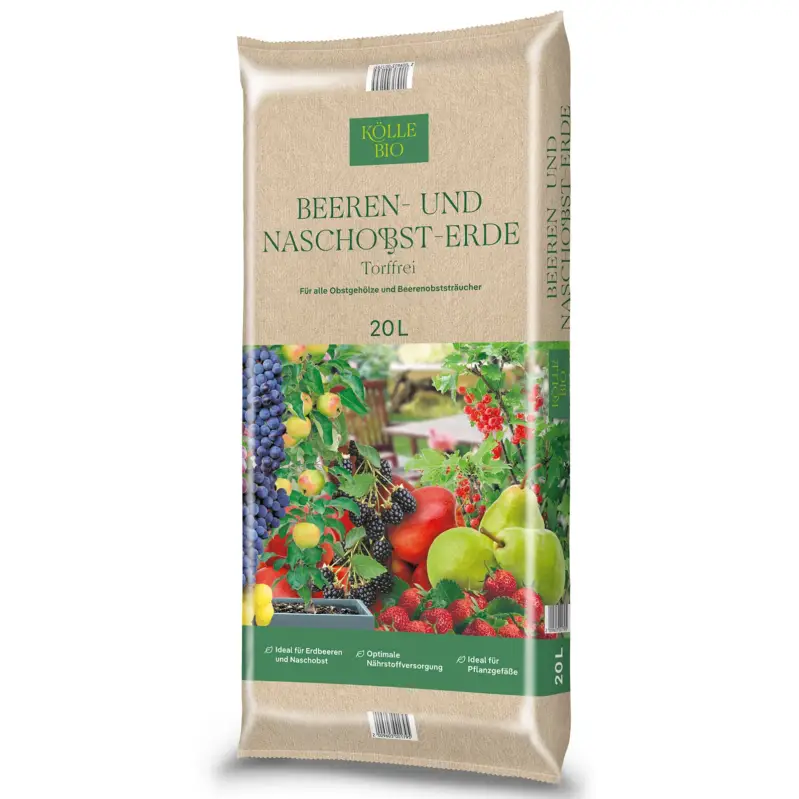 Nur Heute Kölle Bio Beeren- & Naschobsterde, torffrei, 20 Liter
