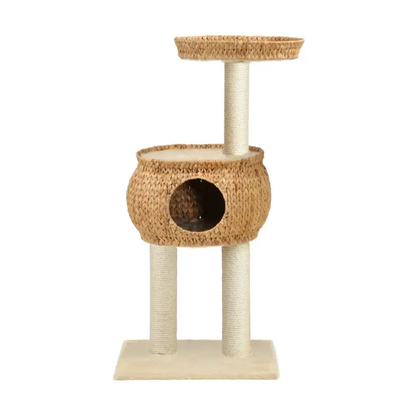 Silvio Design Katzen-Kratzturm Cestino beige, ca. 45x57x98 cm Heißes Angebot
