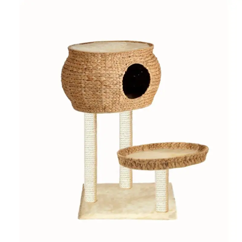 Ausverkauf Silvio Design Katzenhaus Cestino beige, ca. 60x50x101 cm