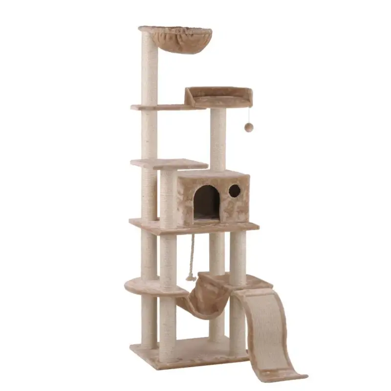 Silvio Design Katzen-Kletterbaum Jump beige, ca. 95x75x176 cm Saisonangebot