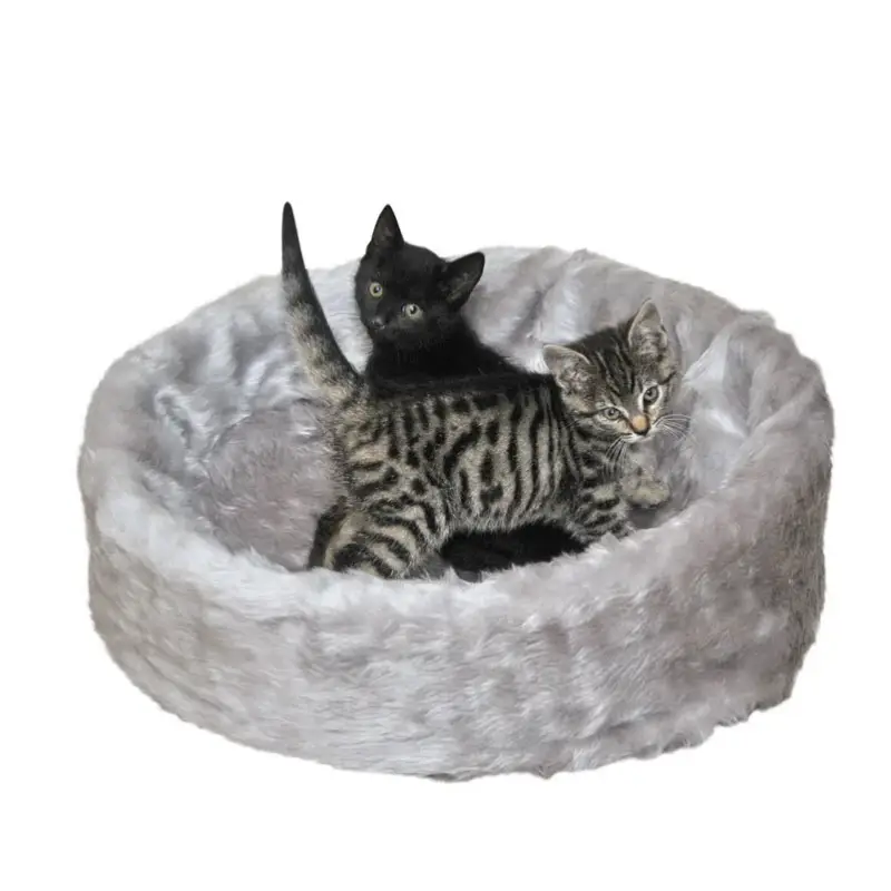 Silvio Design Katzen Ruhe- und Schlafinsel grau, ca. 50x50x12 cm Expressversand