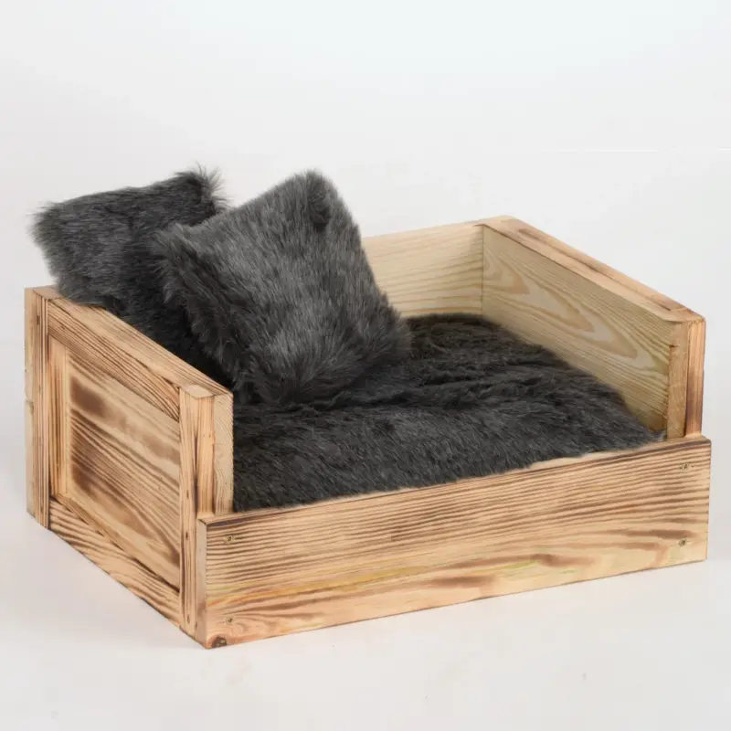 Silvio Design Tiersofa 'Benny', mit zwei Kissen in natur-grau Neuheit