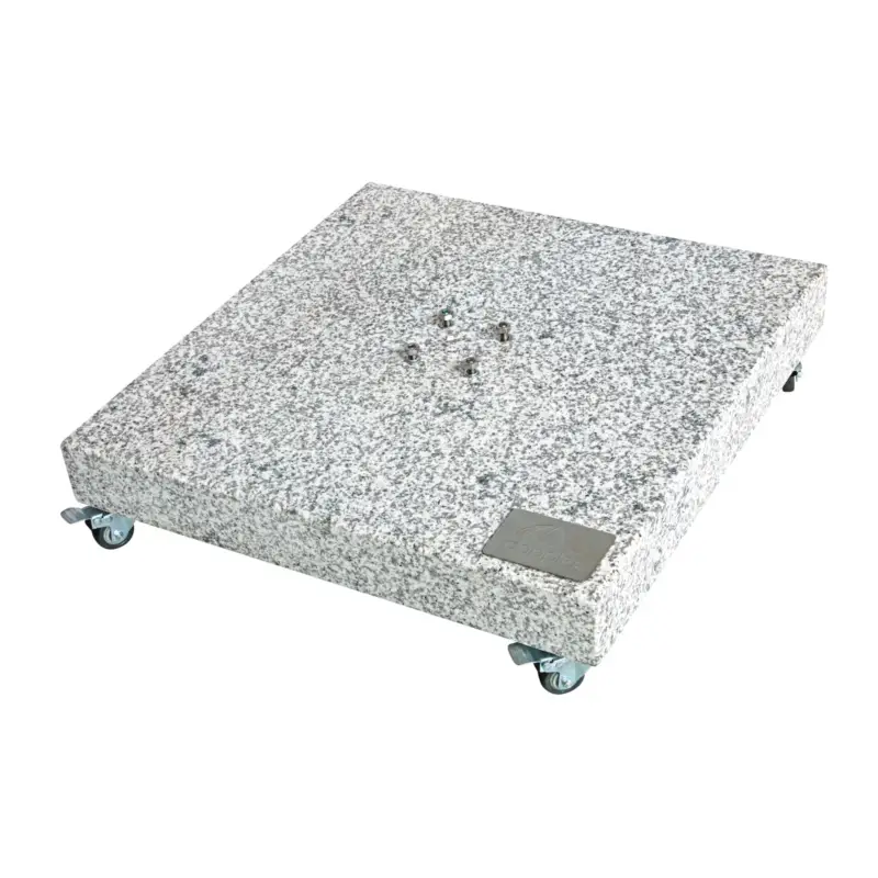 Doppler Granitplatte mit Rollen, Sockel für Sonnenschirm, 140 kg, 80 x 80 x 8 cm Nur Für Kurze Zeit