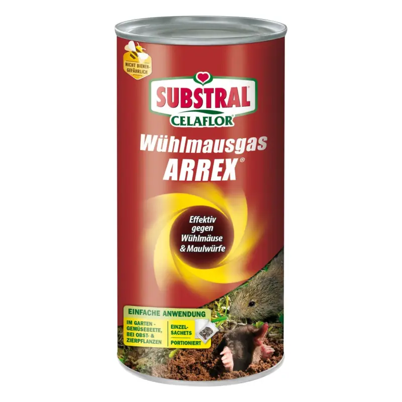Wühlmausgas Arrex gegen Wühlmäuse & Maulwürfe, 250 g Versand Am Gleichen Tag