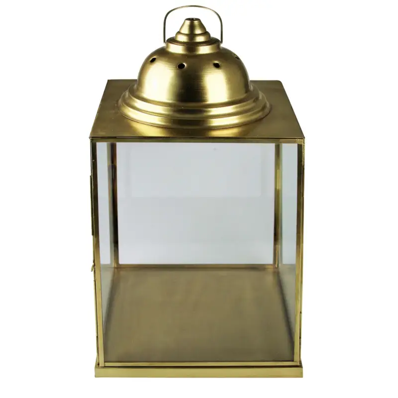 Letzte Chance Laterne, gold, 50 x 26 x 26 cm