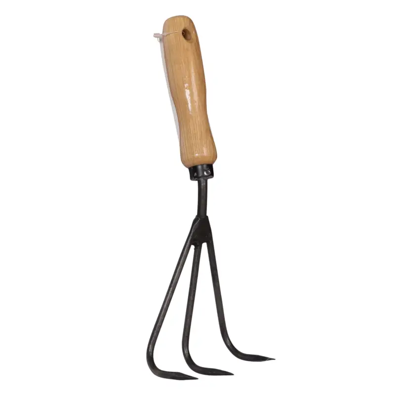 Top-Seller Krumpholz Grubber, 3 Zinken, geschmiedet, mit Eschengriff, 29 x 9 cm