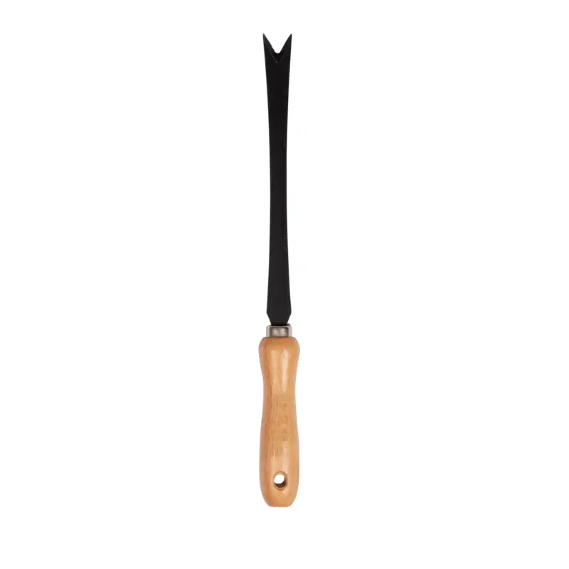 Kölle Unkrautstecher, handgeschmiedet, Kohlenstoffstahl, Griff 14 cm, Buche Kracherpreis