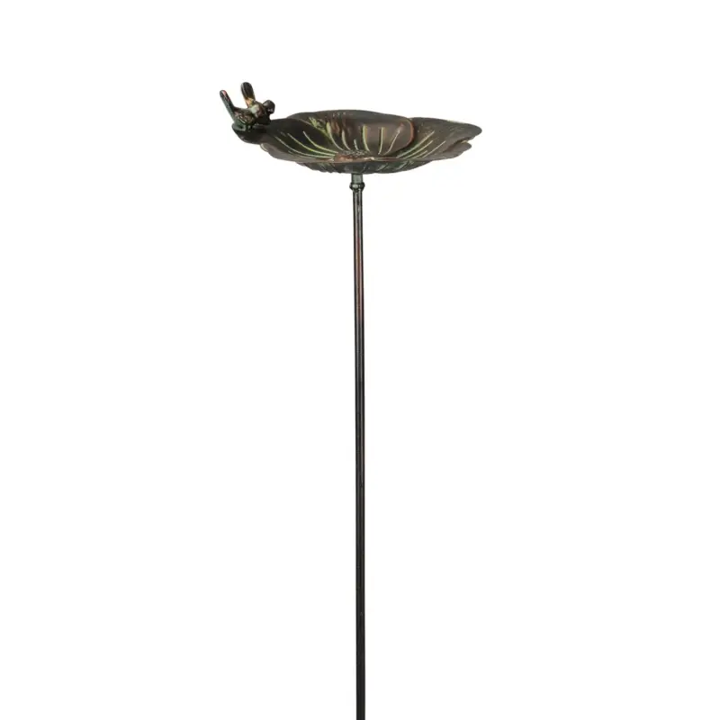 Vogeltränke am Stab, Bronzeoptik, 25 x 24 x 8 cm Saisonangebot