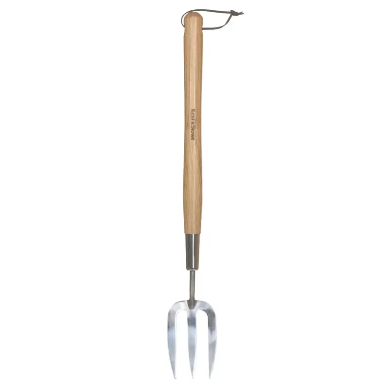 Handgabel, lang, Edelstahl, Eschenholz Knallerangebot