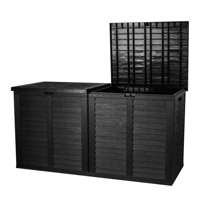 Loungekissenbox XXL, anthrazit-braun, Kunststoff, 750 l, 155 x 66 x 80 cm Aktuell