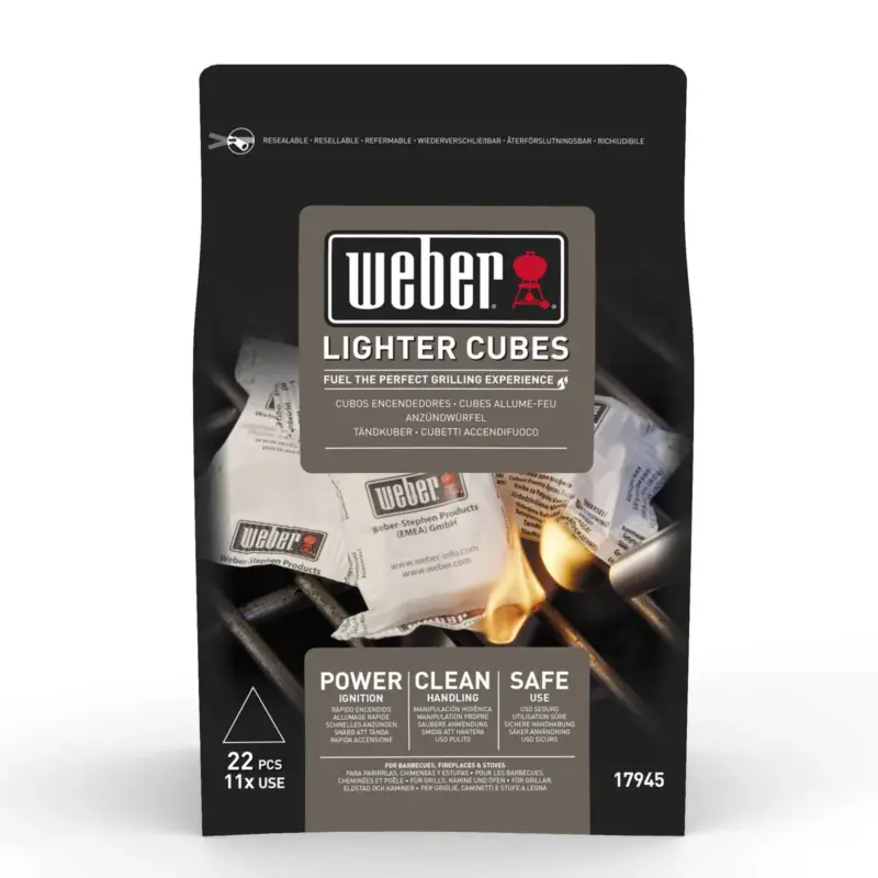 Geprüft Weber Anzündwürfel, für Holzkohlegrills, 22 Stück