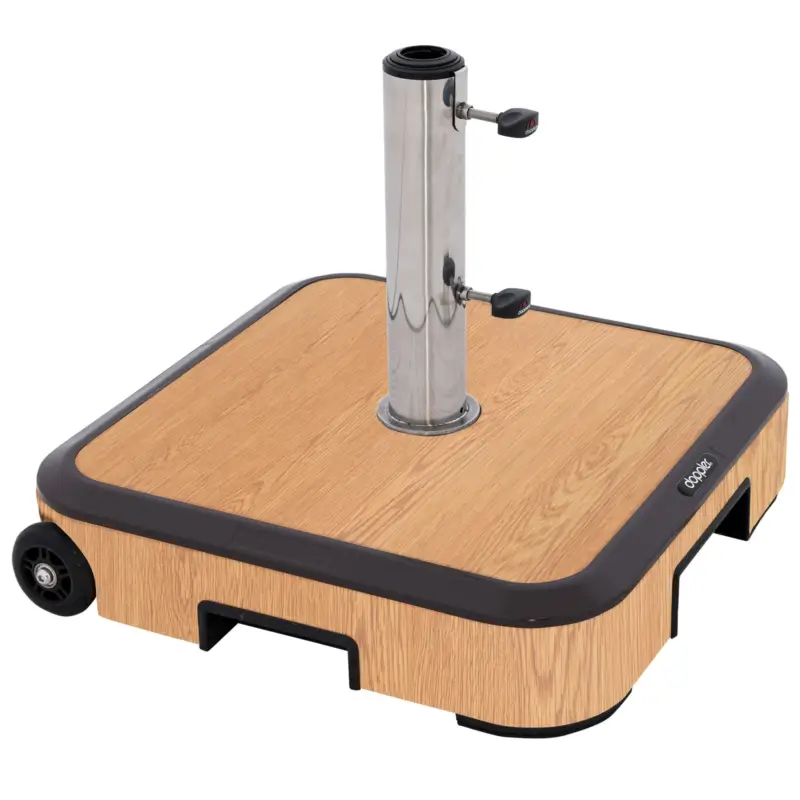 Doppler Schirmständer 'Alu Wood Trolley' Sockel, ca. 50 kg Online Kaufen