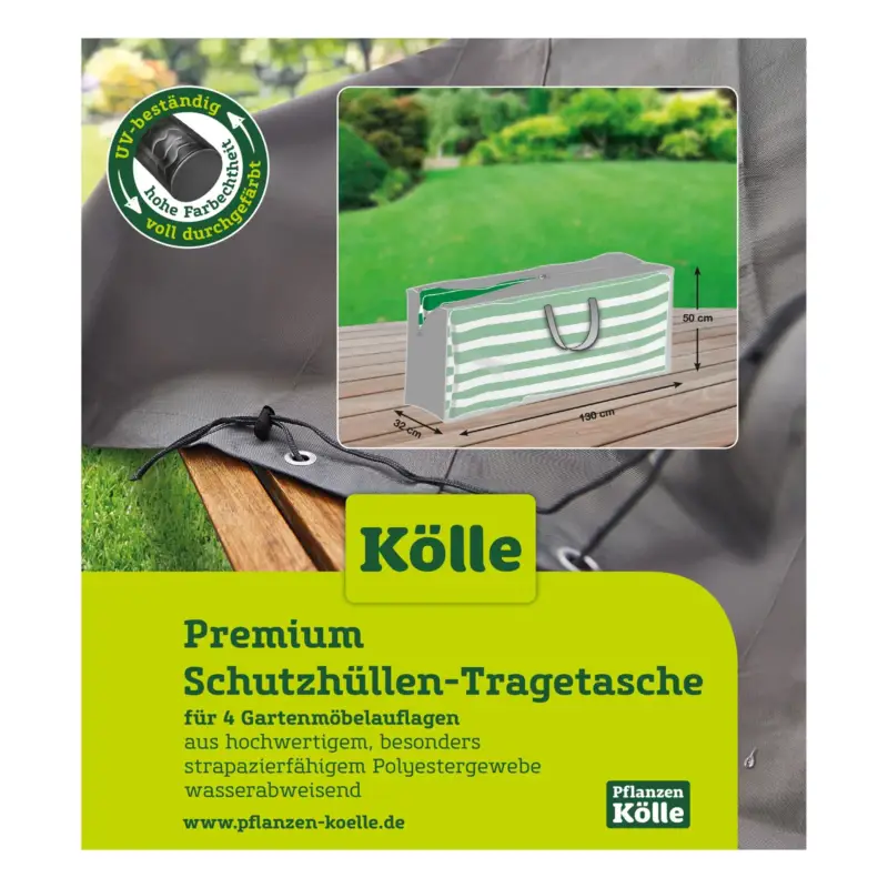 Kölle Premium Schutzhüllen-Tragetasche für 4 Gartenmöbelauflagen Bestseller