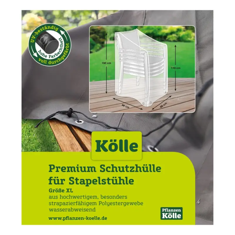 Kölle Premium Schutzhülle für Stapelstühle XL Nur Heute