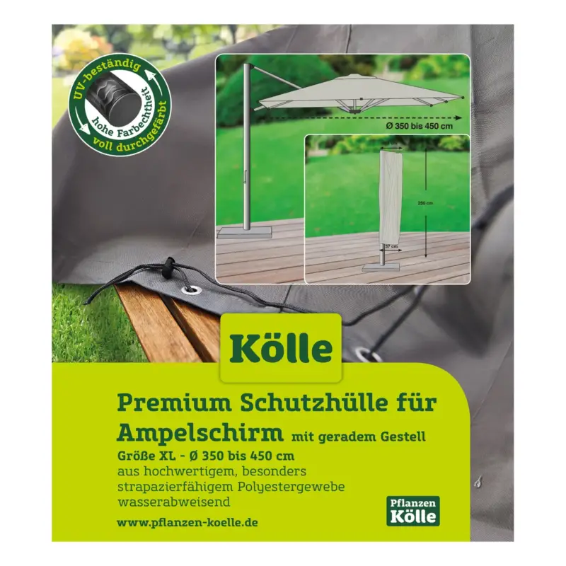 Kölle Premium Schutzhülle für Ampelschir / Gestell gerade, Gr. XL, robust Begrenztes Angebot