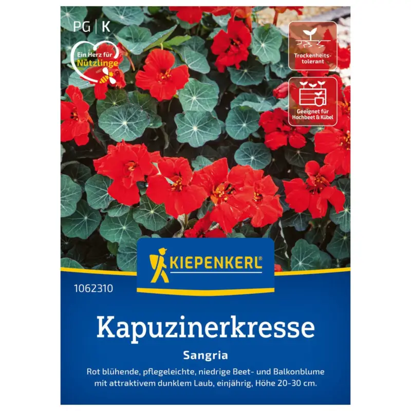Blumensamen, Kapuzinerkresse 'Sangria', rot Heißes Angebot
