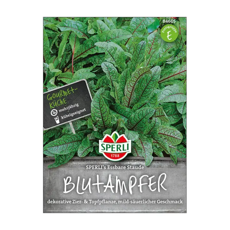 Bestseller Sperli's Blutampfer, essbare Staude, Rumex sanguineus