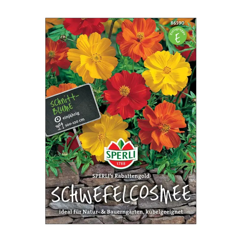 Abverkauf Blumensamen, Schmuckkörbchen 'Rabattengold'