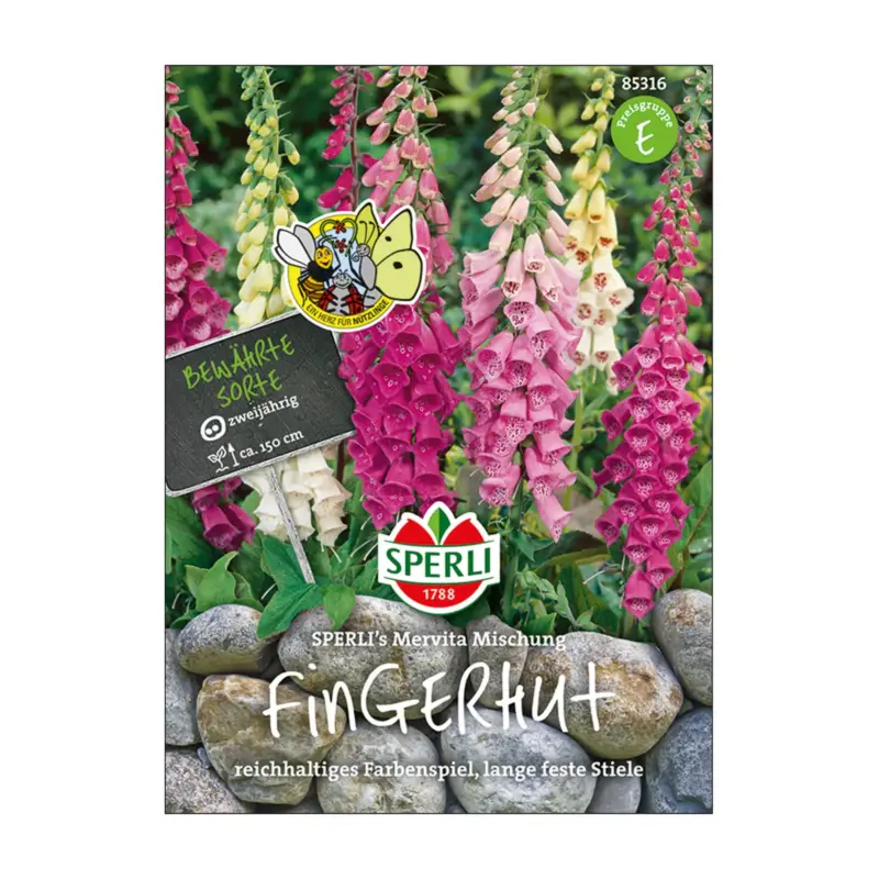 Blumensamenmischung, Fingerhut 'Mervita' Rabatt