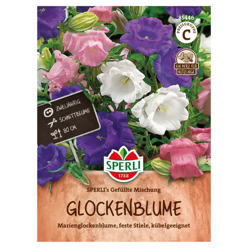 Zertifiziert Sperli Blumensamenmischung, Glockenblume 'SPERLI's gefüllte Mischung'